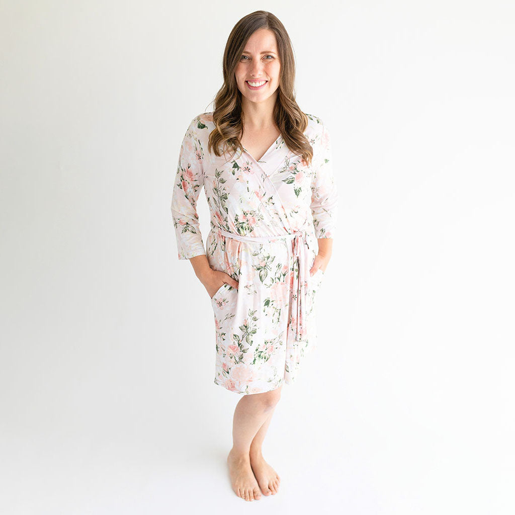 Vintage Pink Rose Robe