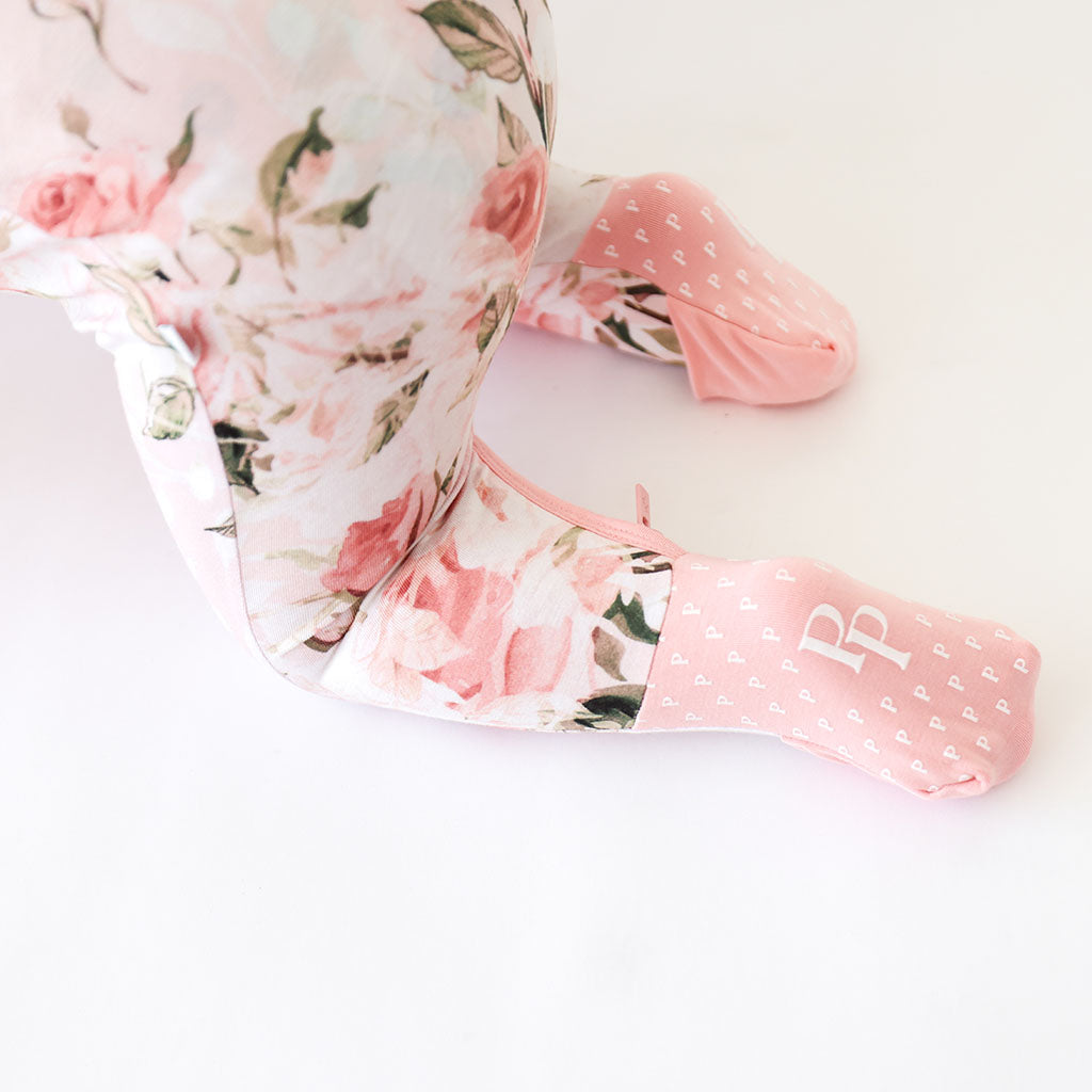 Vintage Pink Rose Convertible One Piece