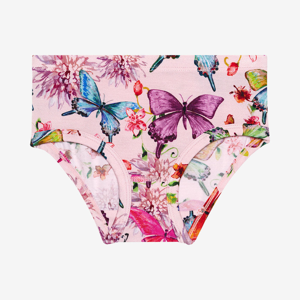 Watercolor Butterfly Girls' Brief Set