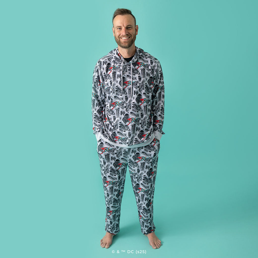 WB Superman Metropolis Men's French Terry Pullover Hoodie