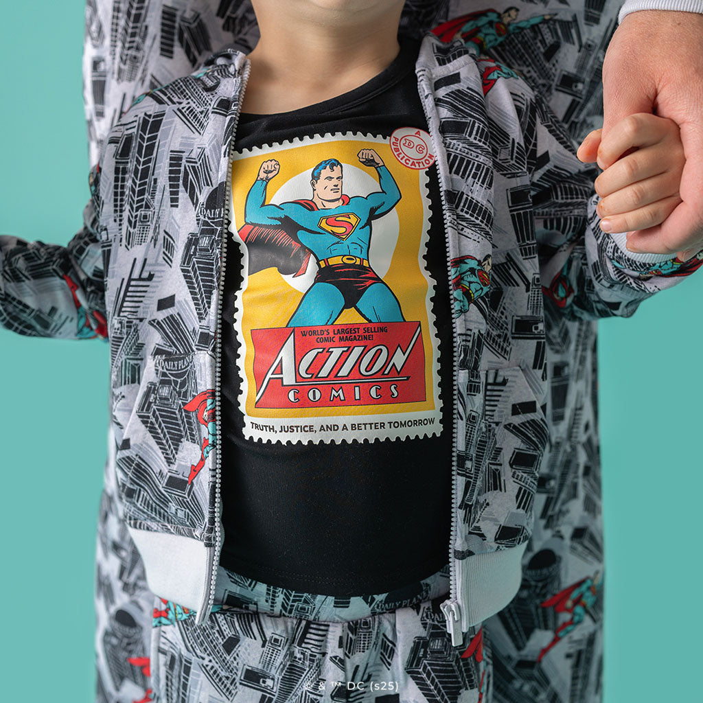 WB Superman Metropolis French Terry Zippered Hoodie