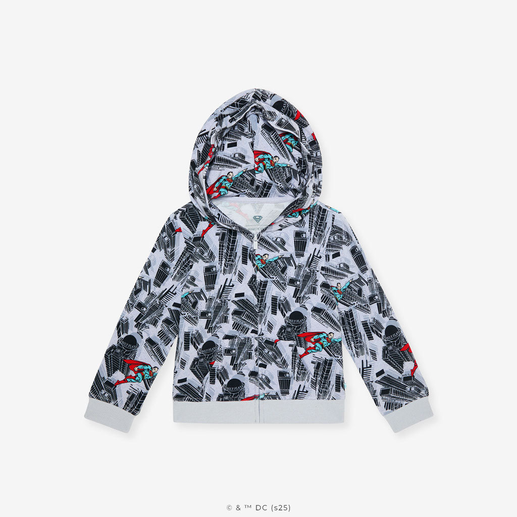 WB Superman Metropolis French Terry Zippered Hoodie