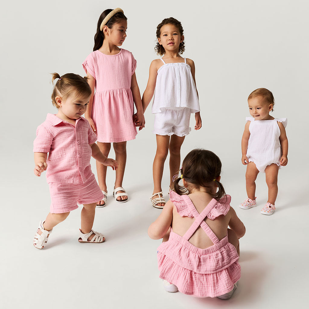 White Cotton Crinkle Cami