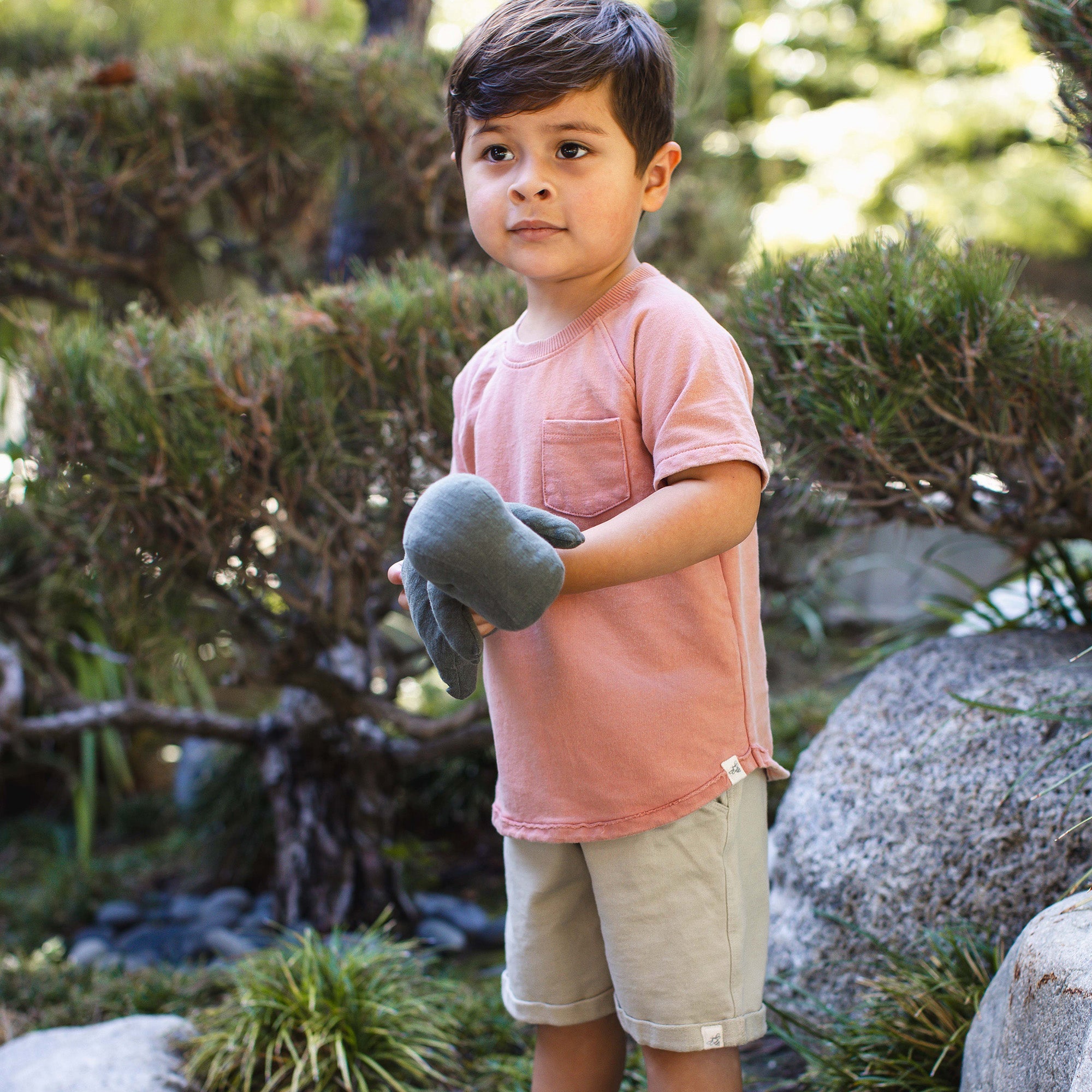 Vintage Wash Pocket Tee & Shorts Set