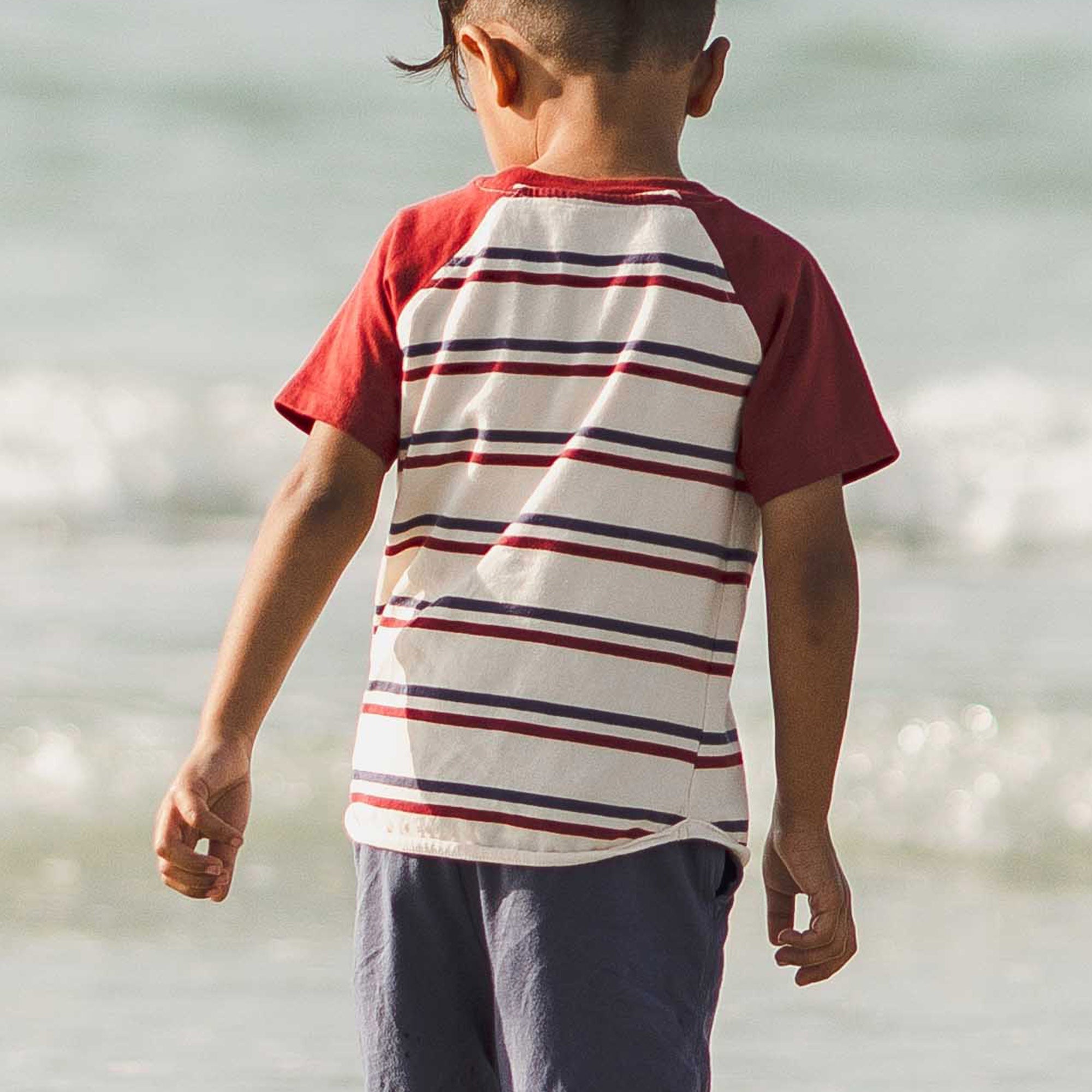 USA Stripe Boy Tee & Shorts Set