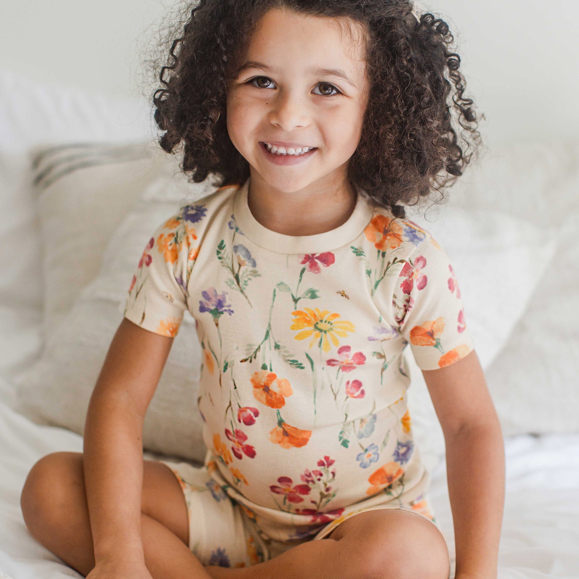 Wildflowers Organic Cotton Two-Piece Pajamas