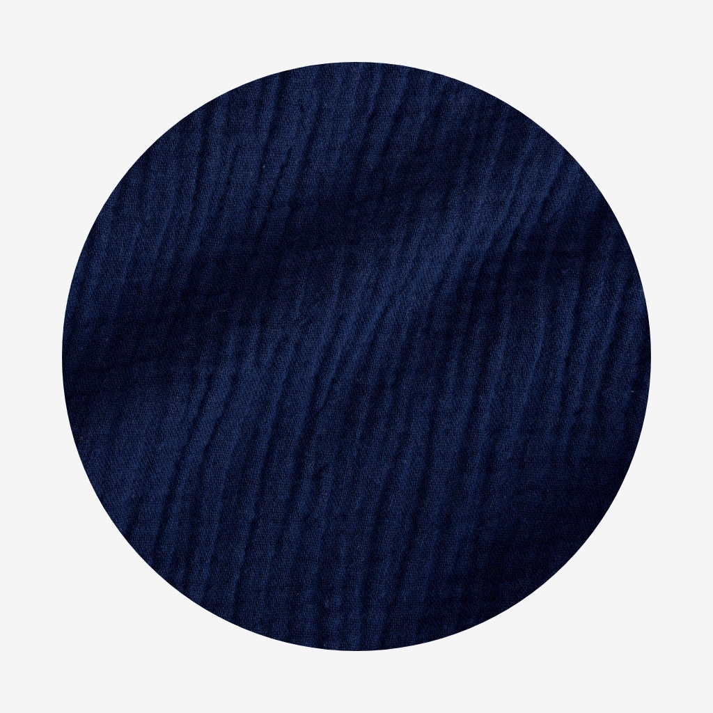 Varsity Navy Women's Cotton Crinkle Maxi Skirt