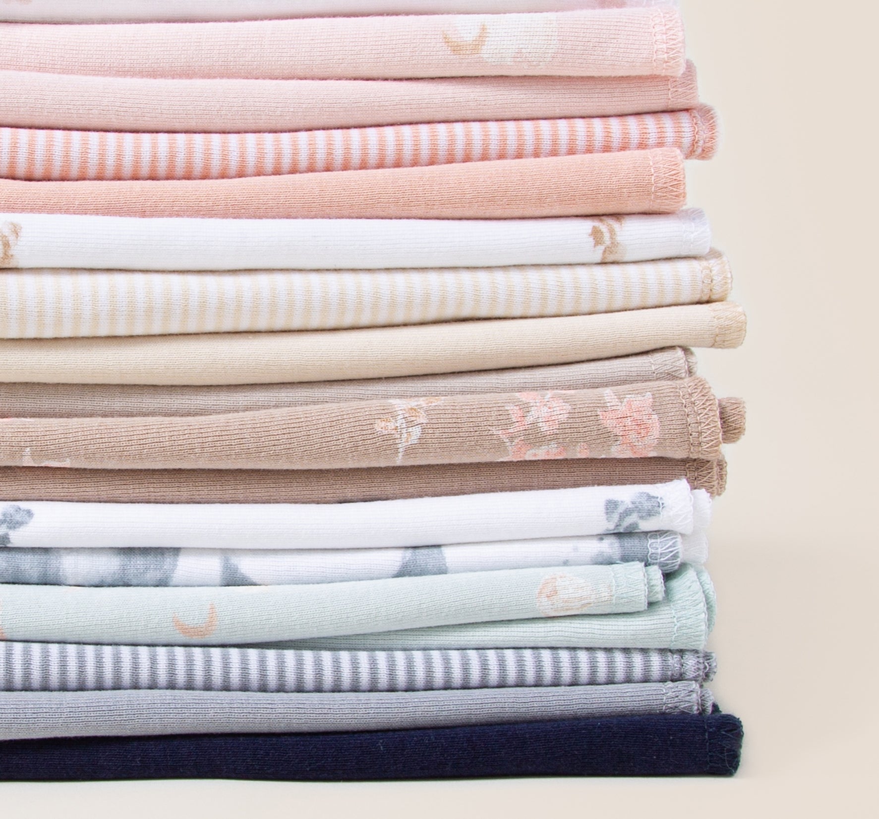 Whimsical Floral Organic Cotton Burp Cloths 5 Pack