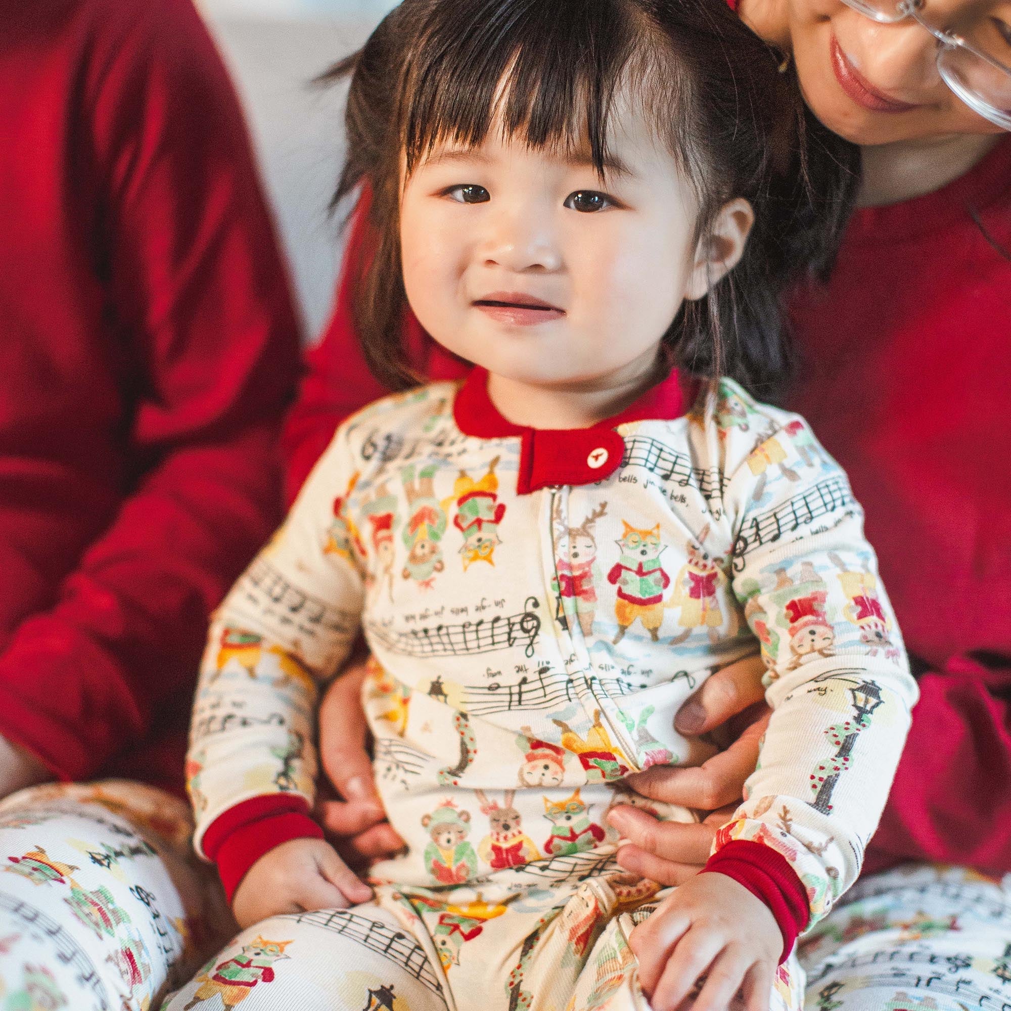 Sweet Carolers Matching Family Pajamas