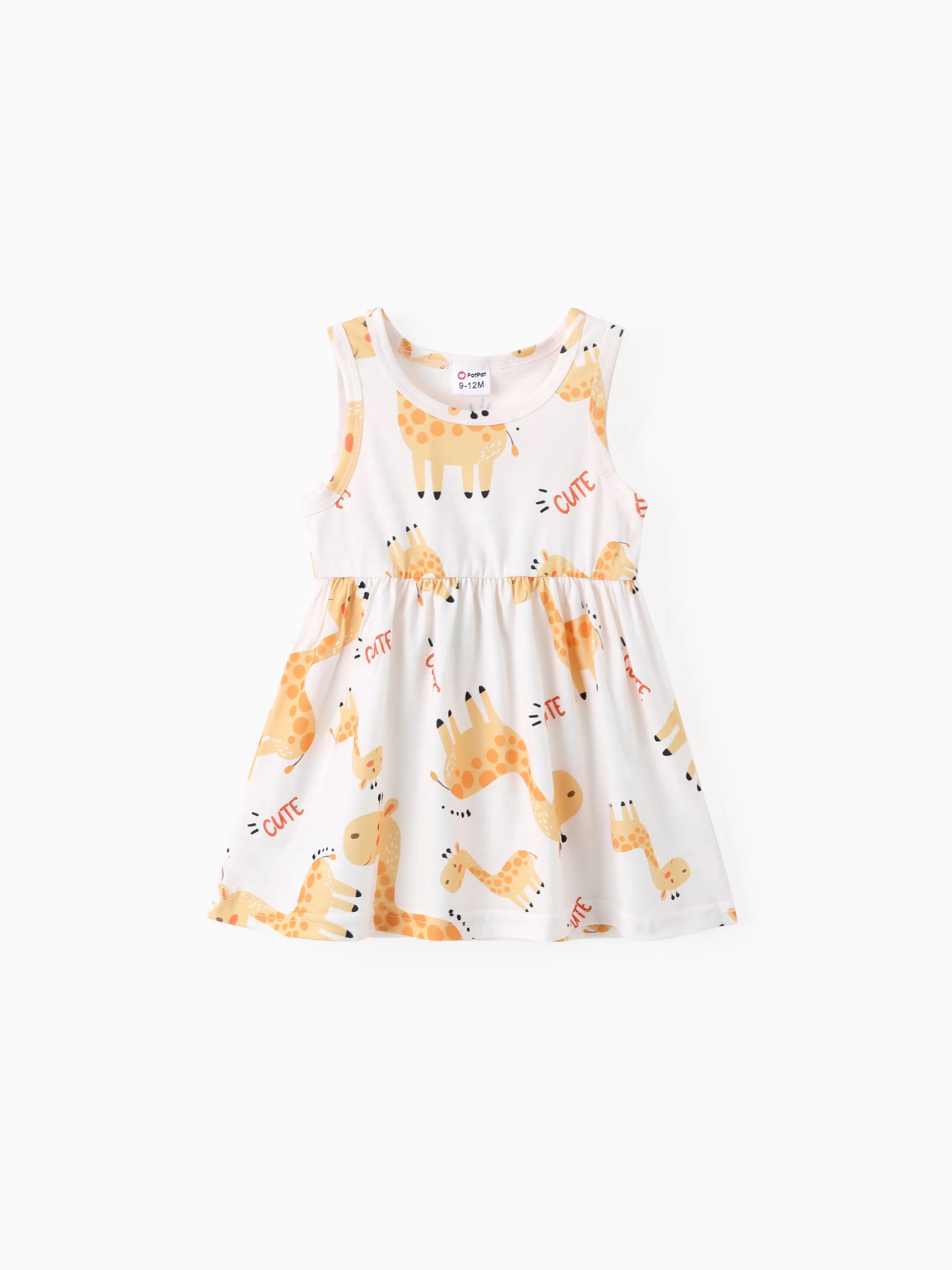 2pcs Baby Girl Pink Cardigan and Elephant Print Dress Set Ginger-2