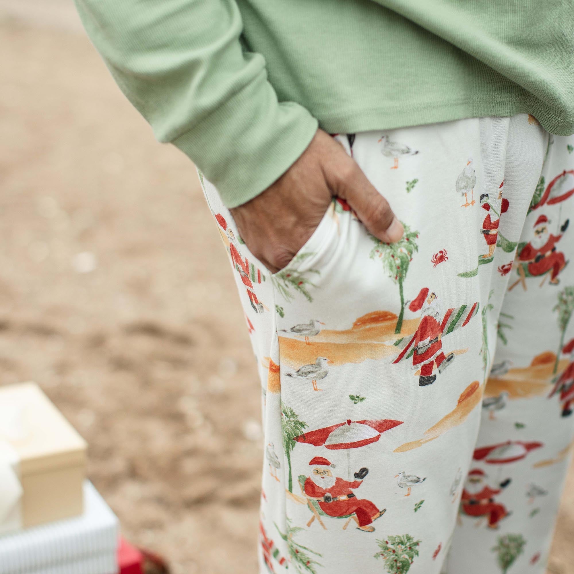 Surfin Santa Matching Family Pajamas